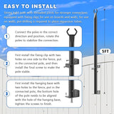zoegi 10 Pack 5FT String Light Poles,Light Poles for Outside Lights with Fork,Outdoor Brackets Hanging Lights,Metal | Lumora