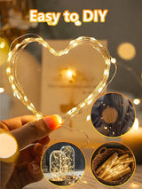 100 LED Fairy Lights Battery Operated with Remote, 33FT Waterproof Twinkle Lights with Timer & 8 Modes, Fairy | Lumora
