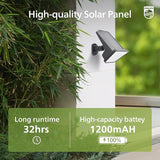 Philips 6 Packs Solar Spot Lights Outdoor Waterproof, 28 LED 3000K Solar Powered Landscape Pathway Lights, Dusk to | Lumora