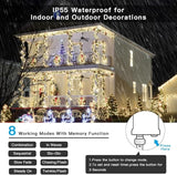 AmyHomie Color Changing Christmas Lights, 108Ft 300LED White Warm White String Lights, 8 Modes Waterproof Fairy | Lumora