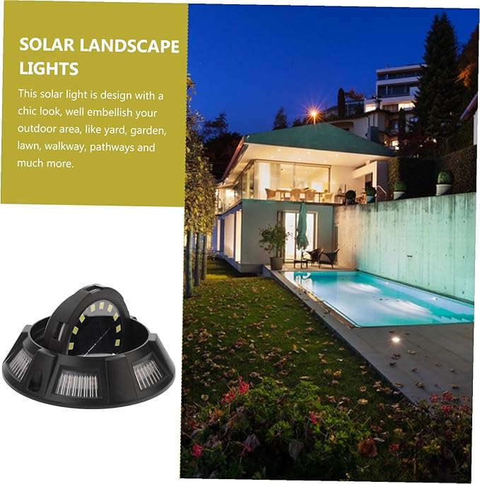 4Pcs Solar Ground Lights Outdoor In-ground Landscape Pathway Walkway Lighting for Garden Patio Backyard Lawn Side | Lumora