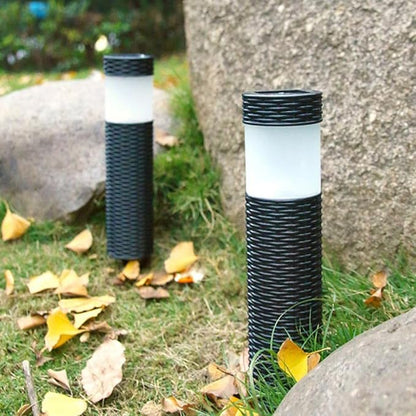 NUOBESTY Solar Powered Outdoor Landscape Pathway Light, Waterproof Auto On/Off LED Lawn Stake Light for Garden Yard Patio, Warm White Solar Garden Lighting