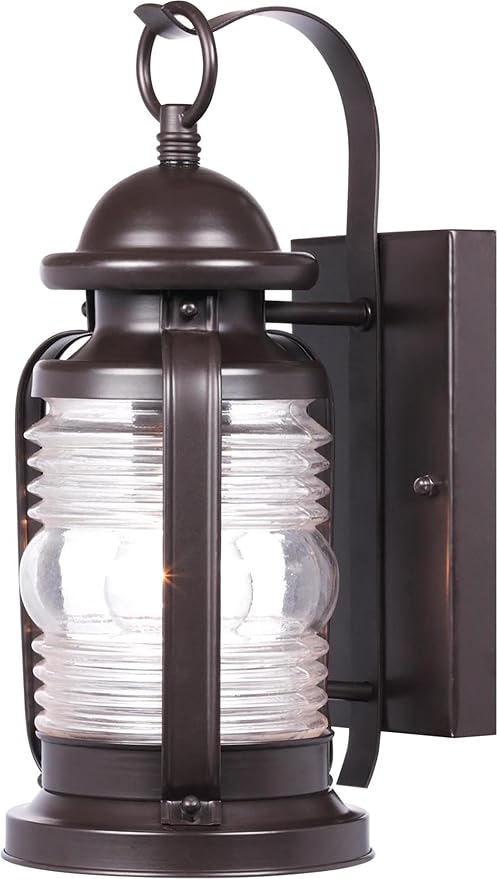 Westinghouse 3424017 6230100 Weatherby One-Light Outdoor Wall Fixture, Weathered Bronze Finish with Clear Glass, 1 | Lumora