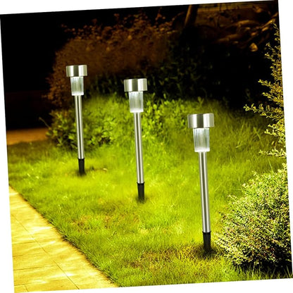 6pcs Solar Garden Lights Outdoor Pathway Lamps Efficient Charging Design for Courtyards Parks and Gardens
