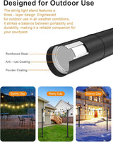 6 Pack String Light Poles for Outside, Thickened Metal Lights Hanger Pole Outdoor with Fork, Lighting Hanging Post | Lumora