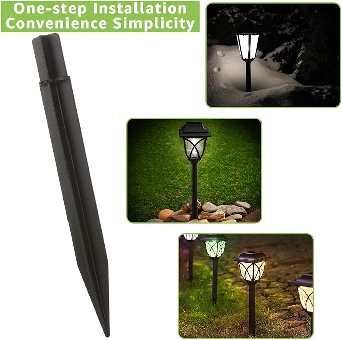 30 Pcs 8.2 Inch Solar Light Stakes Replacement, Ground Spikes for Solar Lights, Plastic Lights Replacement Stakes | Lumora