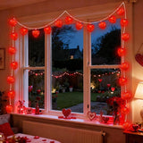 Red Heart String Lights, 8.5Ft Valentines Day Decorations Light with 10 LED Red Heart - Decorative Outdoor Light | Lumora
