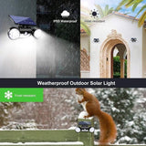 Solar Lights Outdoor, 30 LED Solar Security Lights with Motion Sensor Outdoor Spotlights IP65 Waterproof 360° | Lumora