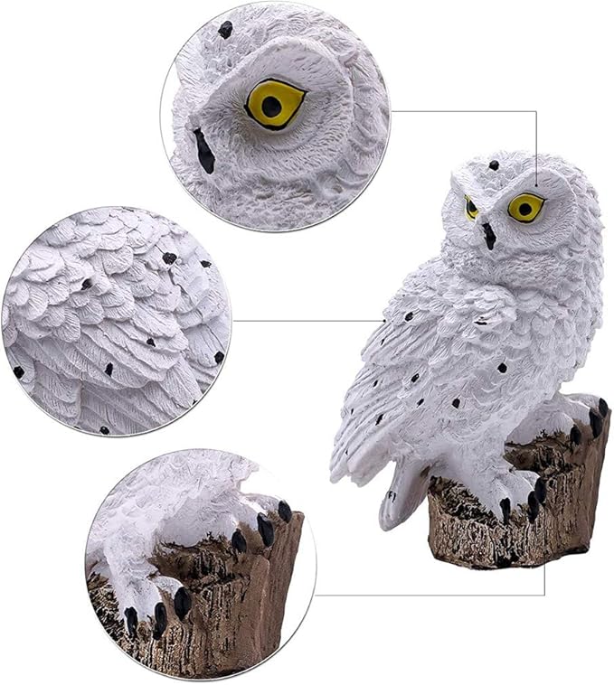 Ulalaza Outdoor Solar Lights Owl Shape Solar Powered LED Lamp Waterproof Garden Lights Stake Lights for Walkway
