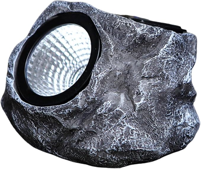 Solid Color Solar Rock Lights Outdoor Waterproof LED Garden Landscape Solar Lights Spot Light for Path (A Style A)