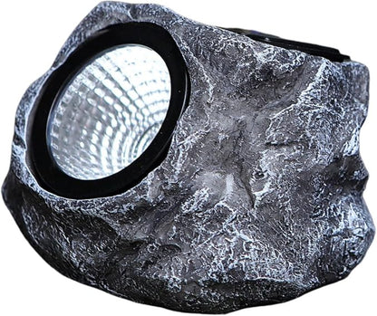 Solid Color Solar Rock Lights Outdoor Waterproof LED Garden Landscape Solar Lights Spot Light for Path (A Style A)