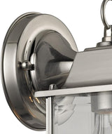 Elk Home Cotswold Wall Sconce - in Brushed Nickel Finish, with Clear Glass, Traditional Style | Lumora