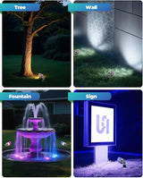 Low Voltage Landscape Lighting, Halloween Spotlight Outdoor, Color Changing Landscape Light, 12V Brass Spot Light | Lumora