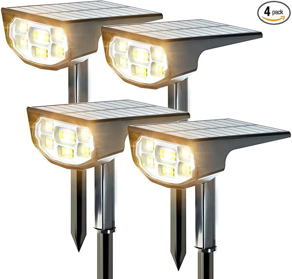 Solar Spot Lights Outdoor IP68 Waterproof, Ultra-Bright Performance，Simple Modes for Easier Operation, Auto | Lumora