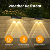 Peasur Solar Fence Lights Outdoor 8 Pack, Deck Light Solar Powered, Waterproof LED Step Lights for Railing Yard | Lumora