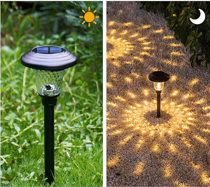 Ulalaza Garden Solar Lights Multi-Color Changing LED Flower Stake Light Decorative Landscape Lawn Yard Outdoor Lights About Length 120 * 120 * 425mm/5 * 5 * 17inch