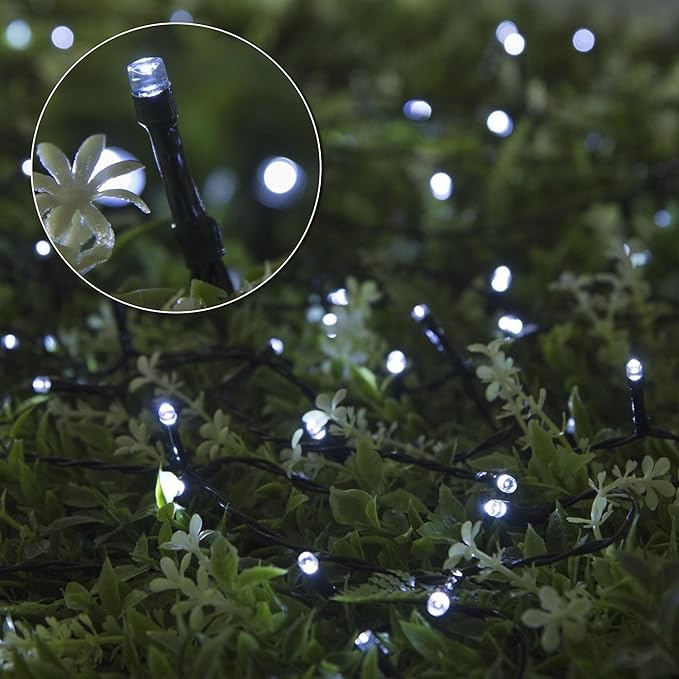 164Ft 500 LED White Christmas Lights, Waterproof 8 Twinkle with Memory Functions Christmas Tree Lights for Indoor | Lumora