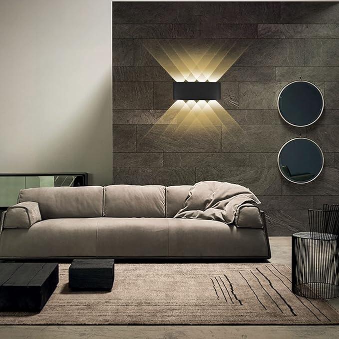 Kawell 8W Waterproof Modern Wall Light LED Wall Lamp Aluminum LED Wall Sconce Up Down Indoor Outdoor for Bathroom | Lumora
