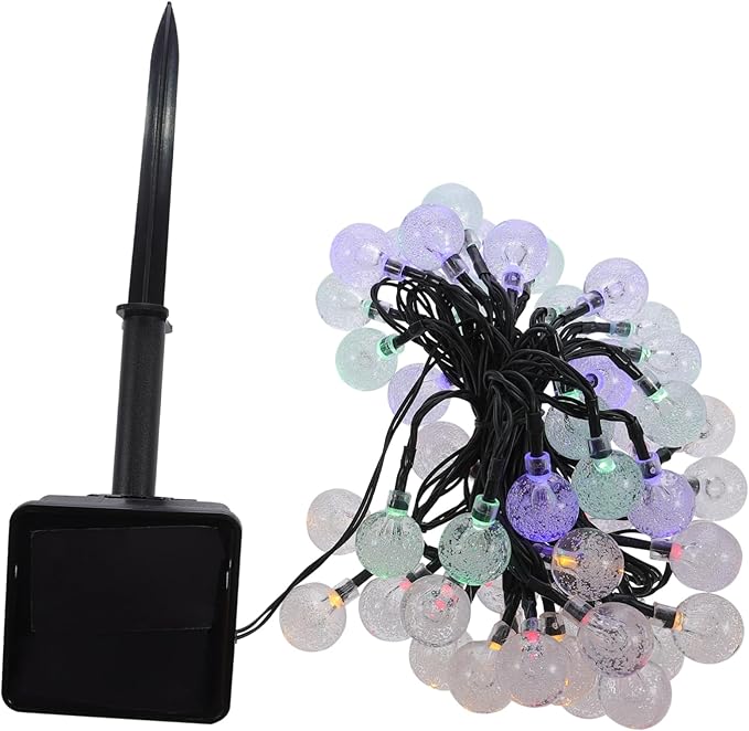 balacoo 100 Led Solar Lights String Yard Decor Waterproof Outdoor Lamp Balcony Courtyard Garden Soft Warm -Sensitive Dazzle-Free