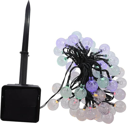 balacoo 100 Led Solar Lights String Yard Decor Waterproof Outdoor Lamp Balcony Courtyard Garden Soft Warm -Sensitive Dazzle-Free