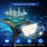 6 Pack Solar Spot Lights Outdoor,Auto On/Off Solar Lights Outdoor Waterproof IP65,2-in-1 Solar Powered Outdoor | Lumora