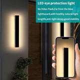 Mikeru 23.6inch Outdoor Wall Light Fixtures, 3000K/4500K/6000K Three Colors Switchable Modern Exterior Wall Sconces | Lumora