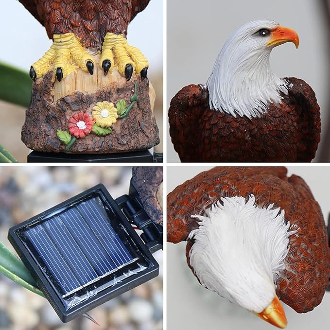 Solar Lawn Lamp Shaped for Light Waterproof Decorative LED Lights Figurine with Stake Garden Terrace Courtyar