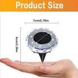 Solar Ground Lights 8 Pack Waterproof Outdoor Solar Lights for Yard Led Solar Garden Lights Bright Solar Powered | Lumora