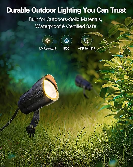 HIBOITEC Low Voltage Landscape Lighting 12W with Connectors 100W Transformer - Outdoor Security Flood Light | Lumora
