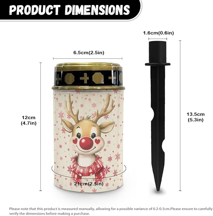 Snowflake Elk Solar Lights Flameless Lighting Outdoor Home Lighting LED Lights Waterproof Energy Saving Christmas | Lumora