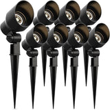 Malibu Low Voltage Landscape Lighting 9604 - 20W 145 Lumens Halogen Outdoor Lights 2800K With Stake Connector (8 | Lumora
