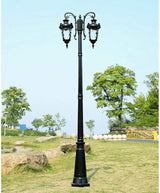 Outdoor Lamp Post Light Lamp Post Lights Outdoor,2-Head Street Light Anti-Rust Aluminum High Pole Light European | Lumora