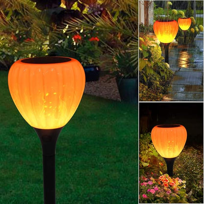 Solar Pathway Lights Outdoor Waterproof Halloween,1 Packs,Solar Powered Garden Decorations,LED Landscape Path Lights for Patio, Lawn,Yard,Walkway
