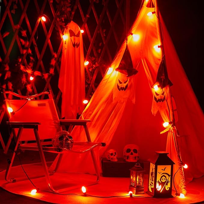 Minetom Halloween C7 Replacement Light Bulbs 25 Pack, C7 Bulbs Clear Incandescent Bulb for Halloween String Light | Lumora
