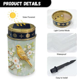 Yellow Hummingbird Solar Light Outdoor Waterproof Lantern Walkway Solar Powered Flameless Candle Led Light Solar | Lumora