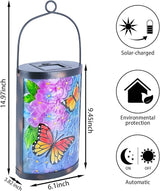 MUMTOP Hanging Solar Lantern Outdoor Waterproof LED Solar Lights Butterfly Decorative Solar Lanterns Tabletop Lamp | Lumora