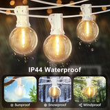 LAMPHOME 26 Feet LED Outdoor String Lights with 12+1 Shatterproof G40 Edison Bulbs, Connectable and Weatherproof | Lumora