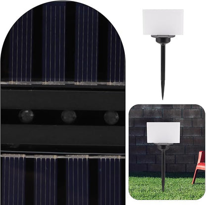 Toyvian Solar Lawn Path Lights 120x190mm Heat Transfer Plate LED Garden Landscape Lighting Outdoor Commemorative Yard Decorative Fixture