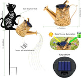 Solar Watering Can Lights, Cat Hanging Lantern Solar Lights Outdoor, Cat Lover Gifts for Mom Women Birthday | Lumora