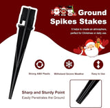 10PCS Plastic Ground Spikes, Replacement Stakes for Candy Cane Lights, Maintain Candy Cane Pathway Lights, 0.68 * 5 | Lumora