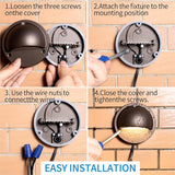 LED Low Voltage Deck Lights 3.74 Inch Landscape Lighting Fence Lights 2700K 180LM 12-24V AC/DC Aluminum Oil Rubbed | Lumora