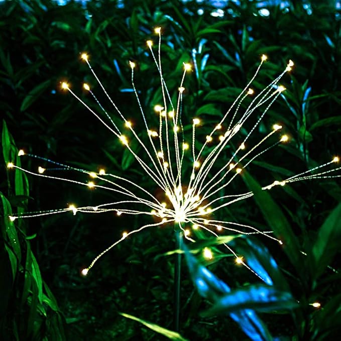 TDA Solar Firework Light Outdoor Garden Decorative Solar Lights Stake Fireworks Stars for Walkway Pathway Backyard | Lumora