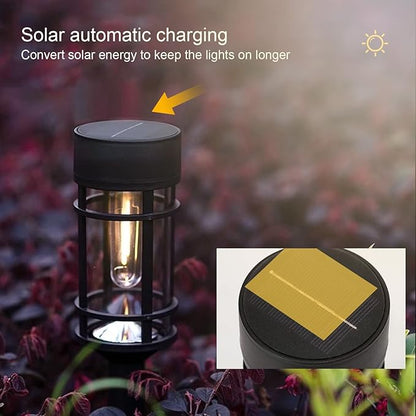 LED Solar Pathway Lights Outdoor, Decorative Solar Landscape Lights for Garden Pathway Walkway Driveway