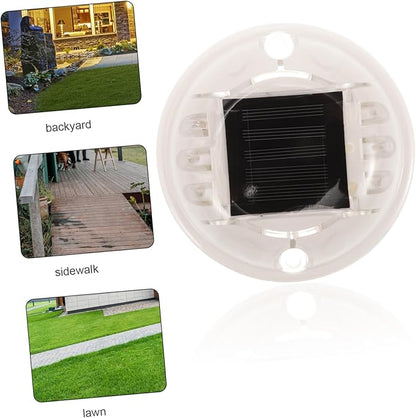 STOBOK Solar Pathway Lights 2.4G Wireless Colorful LED Ground Lights Solar Powered Outdoor Landscape Lighting for Garden Deck and Walkway 4-Piece Set