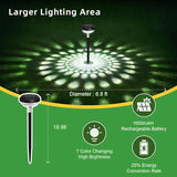 KVM Solar Lights Outdoor Waterproof, 6 Pack Bright Solar Pathway Lights, Multicolor & Warm White LED,Outdoor Solar | Lumora