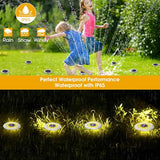 NFESOLAR 16 Pack Solar Outdoor Lights, 16 LEDs Bright Solar Ground Lights Pathway Lights Waterproof for Pathway | Lumora