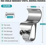 HUXOR No-Hole Needed Vinyl Siding Clips Hooks Hanger for Hanging Solar Powered Lights on Vinyl - Outdoor Wall Light | Lumora