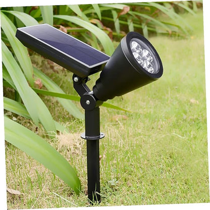 SAFIGLE Solar Garden Path Lights and Solar Wall Lights 4-led Outdoor with Color Changing Landscape Ground Lighting for Yard and Patio