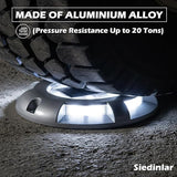 SIEDiNLAR Solar Deck Lights Driveway Dock LED Light Solar Powered Outdoor Waterproof Road Markers for Step Sidewalk | Lumora