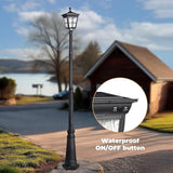 Kemeco Solar Post Light, ST4311AC Dusk to Dawn Outdoor Bright Post Lamp Solar Powered for Yard Garden Patio Deck | Lumora